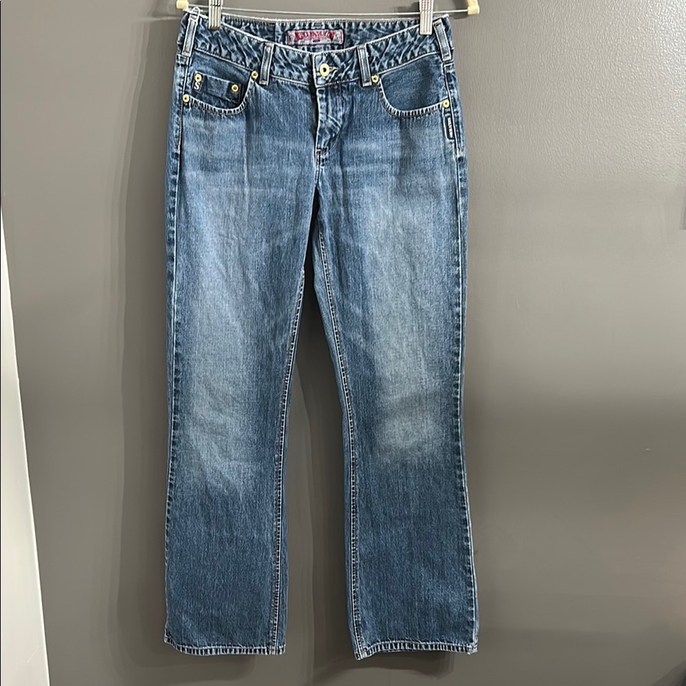 Vintage Silver Wide-Leg Jeans